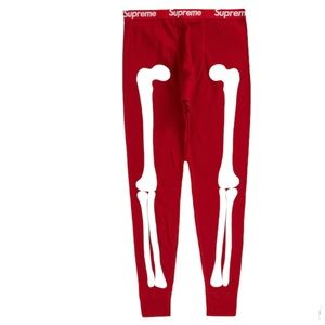 Supreme Red Bones Thermal Pants XL